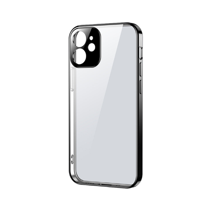 Silikónové puzdro na Apple iPhone 12 Joyroom New Beauty čierne