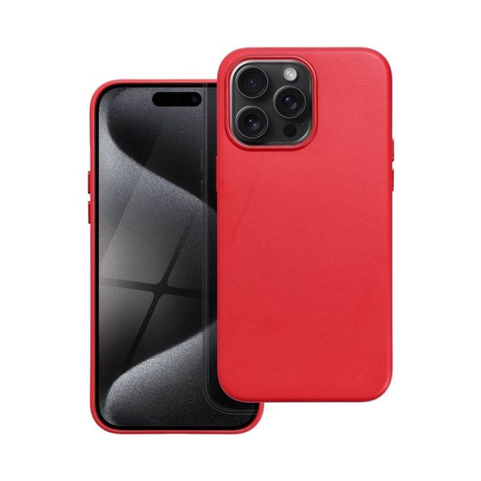 Obal Leather Mag Cover Apple iPhone 15 Plus red