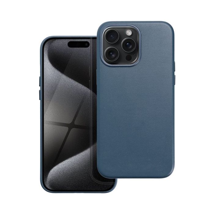 Leather Mag Cover Apple iPhone 15 Pro Max indigo blue