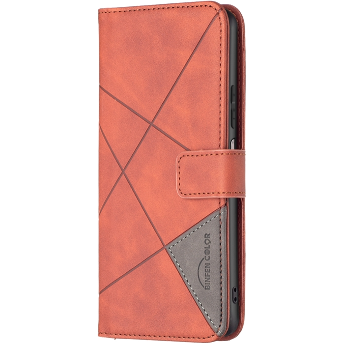 Diárové puzdro na Xiaomi Redmi Note 12S Texture hnedé