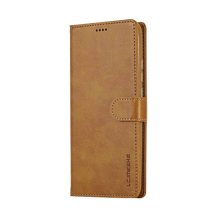 Diárové puzdro na Xiaomi Redmi 12 LTE/5G Texture Calf Book hnedé