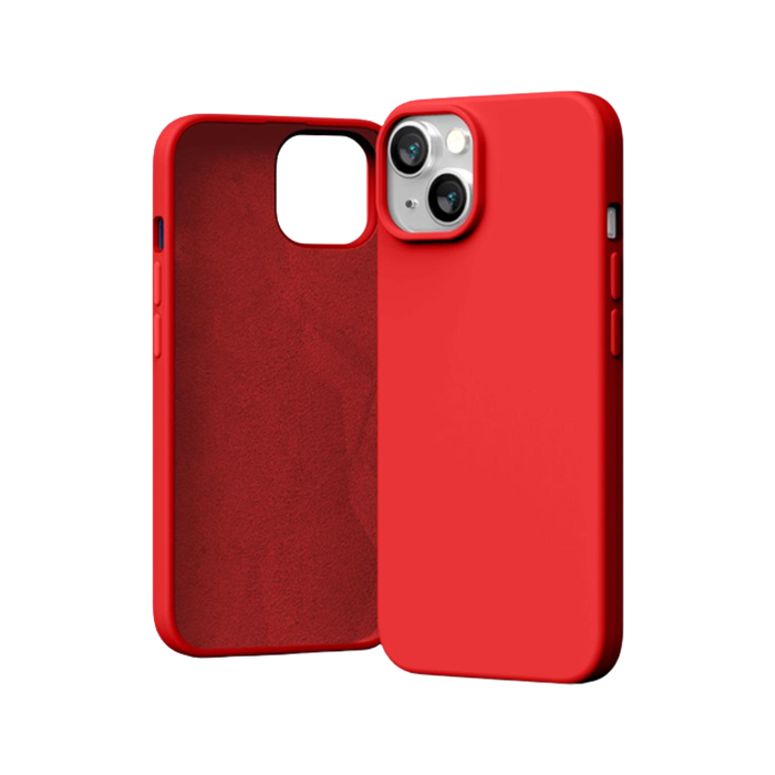Silikónové puzdro na Apple iPhone 15 Mercury Silicone červené