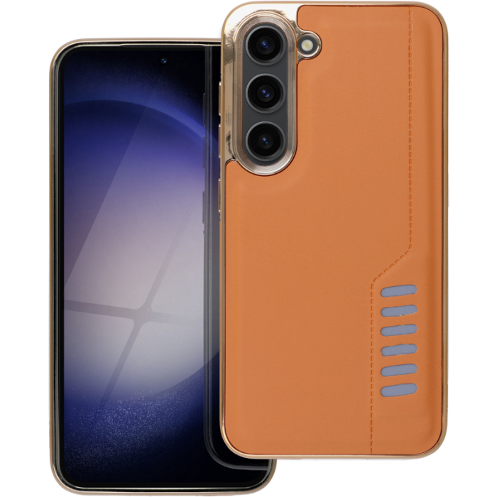 Plastové puzdro na Samsung Galaxy S22 Ultra 5G S908 MILANO hnedé