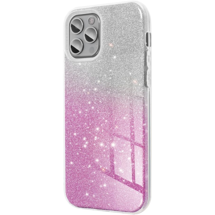 Obal SHINING Case Samsung Galaxy S24+ 5G S926 clear/pink