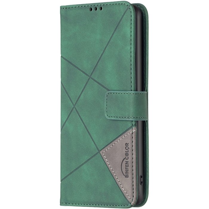 Diárové puzdro na Honor 90 5G Texture zelené