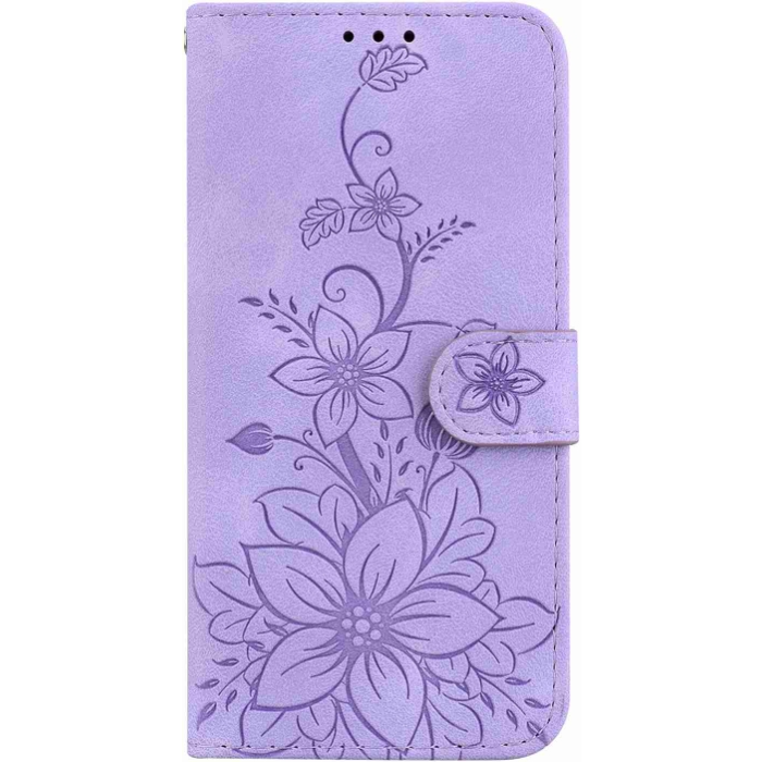 Diárové puzdro na Honor 90 5G MEZZO kvety fialové