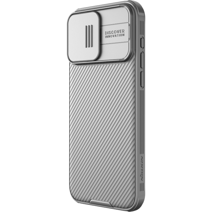 Odolné puzdro na Apple iPhone 15 Pro Max Nillkin CamShield Pro Titanium Gray