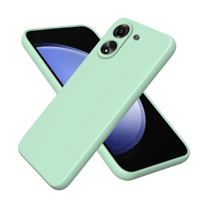 Silikónové puzdro na Xiaomi Redmi 13C/Poco C65 Silicone Liquid svetlo zelené