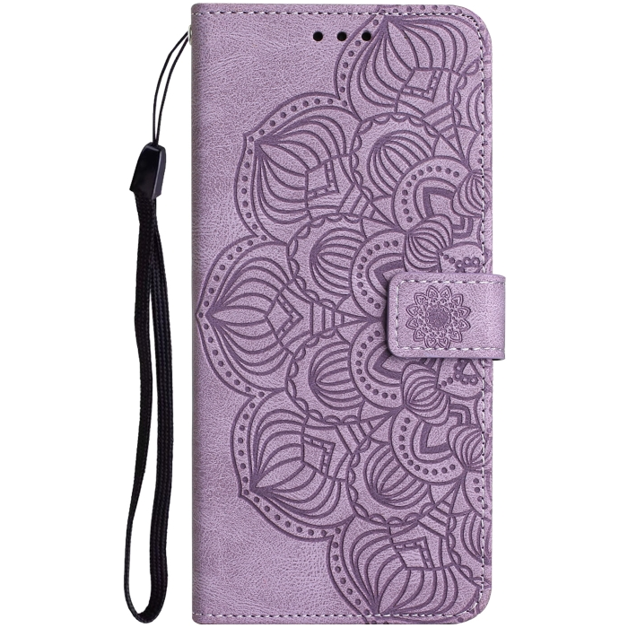 Diárové puzdro na Oppo A17 MEZZO mandala fialové