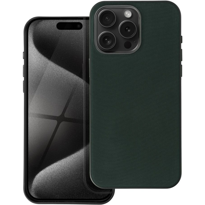 Plastové puzdro na Apple iPhone 14 Plus Woven Mag Cover zelené