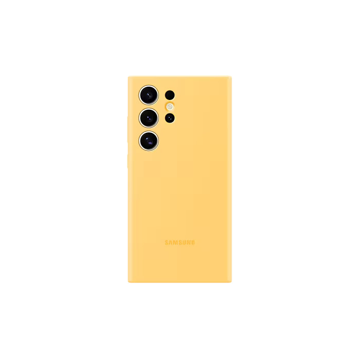 Silikónové puzdro Samsung na Samsung Galaxy S24 Ultra 5G S928 EF-PS928TYE Silicone Cover žlté