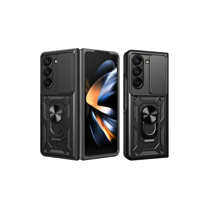 Odolné puzdro na Samsung Galaxy Z Fold5 5G F946 Camshield Ring Armor čierne