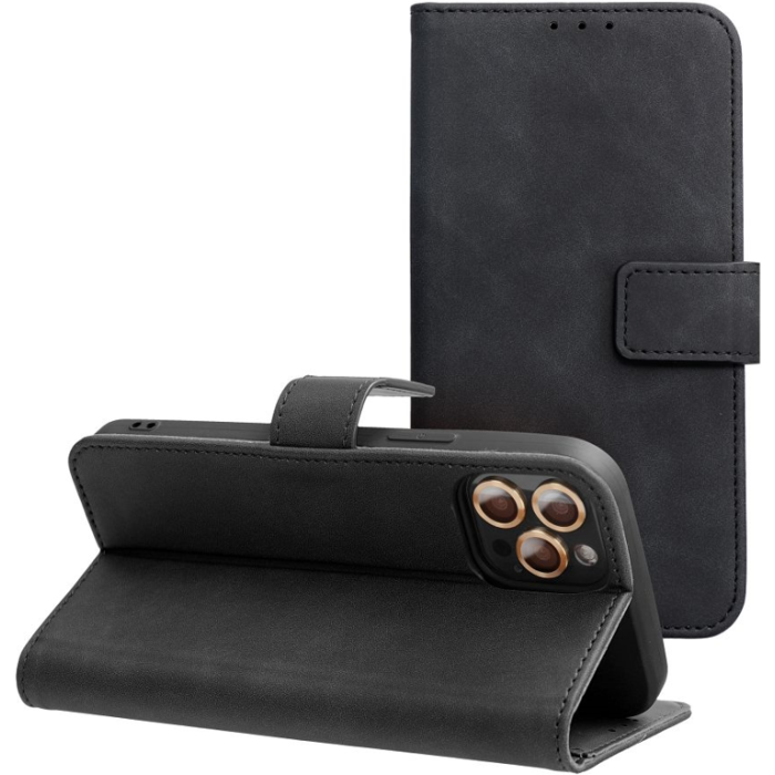 Diárové puzdro na Xiaomi Redmi Note 13 Pro 4G/Poco M6 Pro 4G Tender čierne
