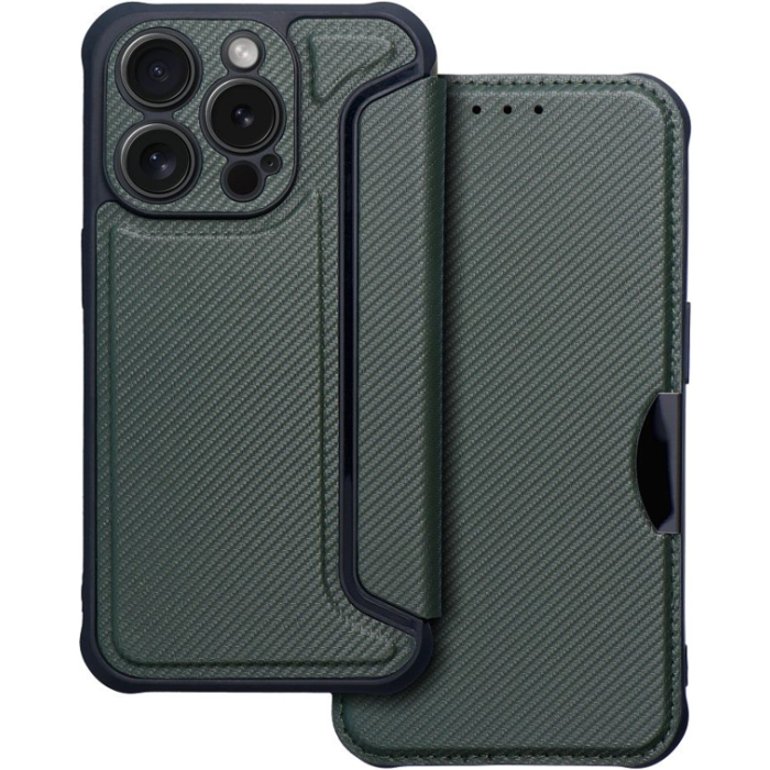 Obal RAZOR Book Xiaomi Redmi Note 13 Pro+ 5G dark green