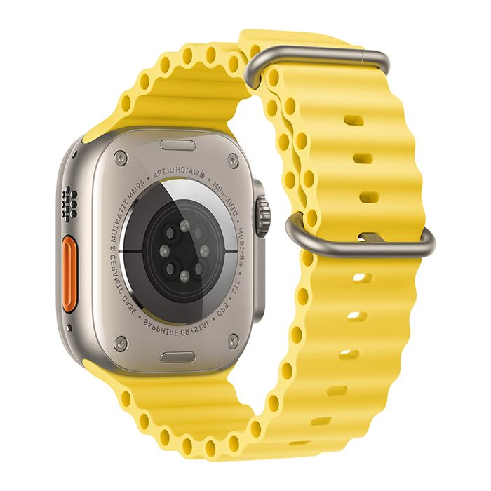 Náhradný remienok na Apple Watch 42/44/45/49 mm Forcell F-Design FA12 yellow