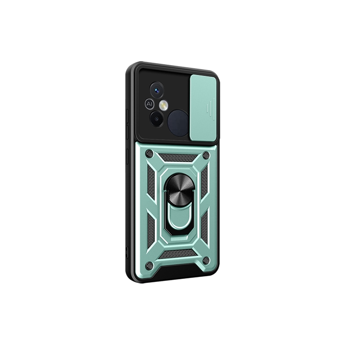 Odolné puzdro na Honor 90 5G Camshield Ring Armor zelené