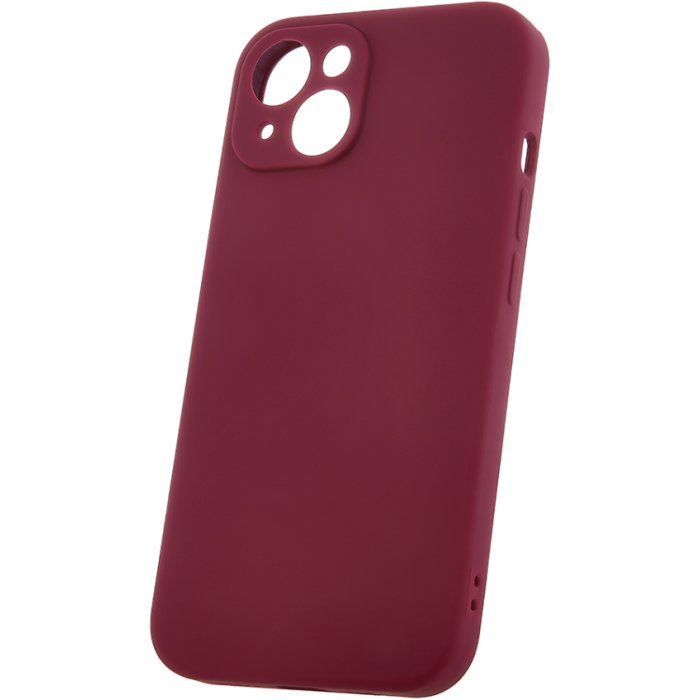 Silikónové puzdro na Apple iPhone 15 Pro Mag Invisible Pastel bordové