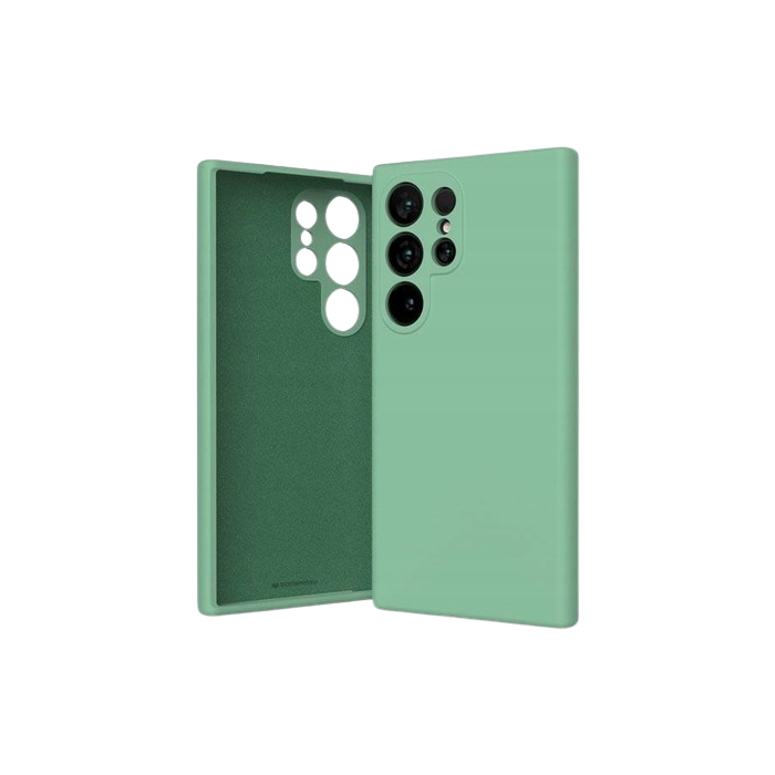 Silikónové puzdro na Samsung Galaxy S24 Ultra 5G S928 Mercury Silicone zelené