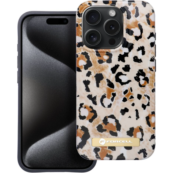 Plastové puzdro na Apple iPhone 15 Pro Max Forcell F-Protect Mirage MagSafe wild panther