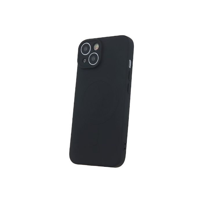 Silikónové puzdro na Apple iPhone 13 Pro Simple Color Mag čierne