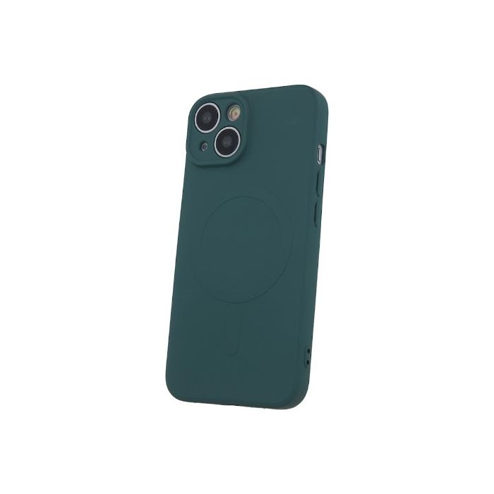 Silikónové puzdro na Apple iPhone 13 Pro Simple Color Mag zelené