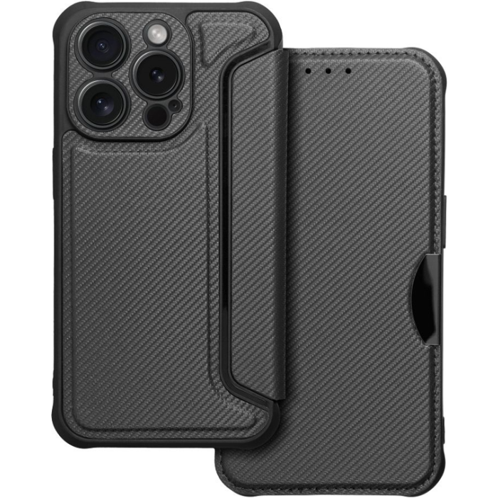 Obal RAZOR Book Apple iPhone 16 Plus black