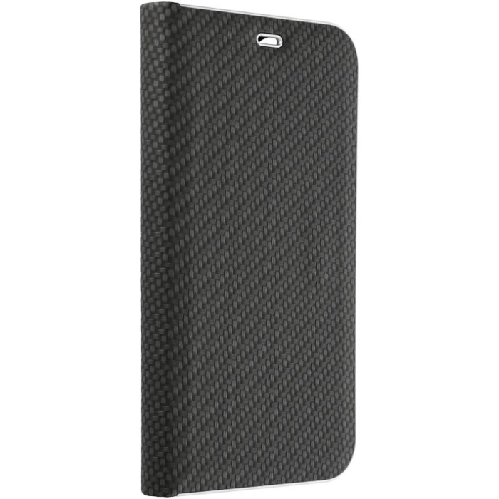 Obal LUNA Book Carbon Apple iPhone 16 black