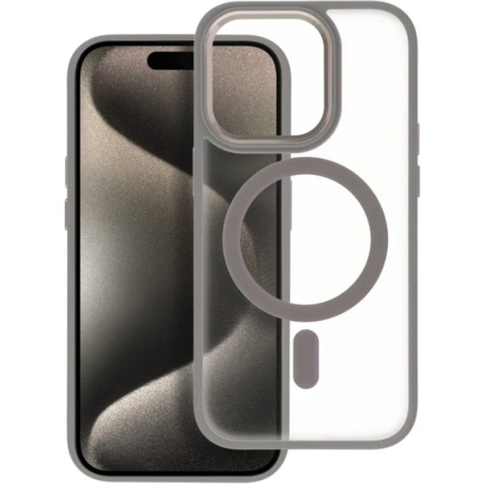 Obal Matte Mag Cover MagSafe Apple iPhone 16 Pro titanium