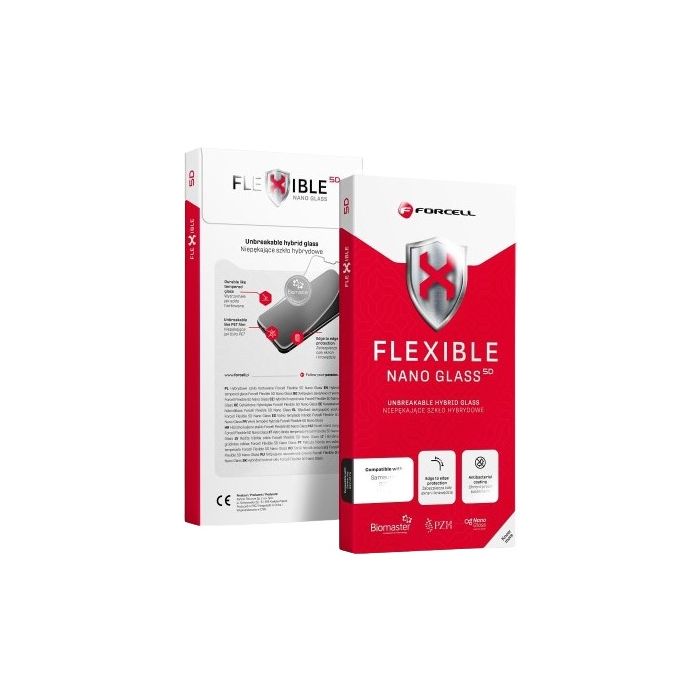 Forcell Flexible Nano Glass 5D Apple iPhone 16 black