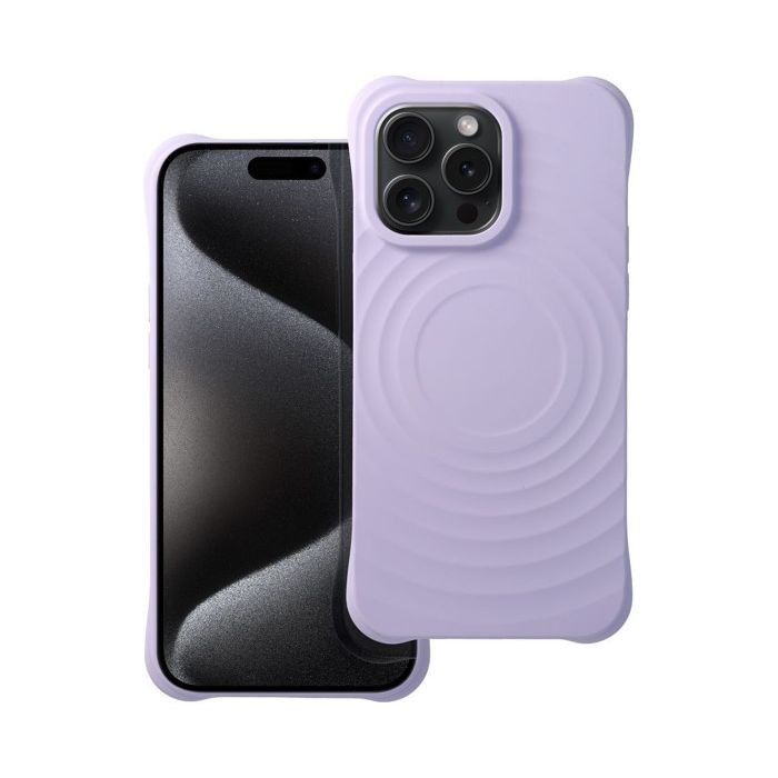 Obal Silicone Zephyr Mag Cover compatible with MagSafe Apple iPhone 14 Pro Max lilac