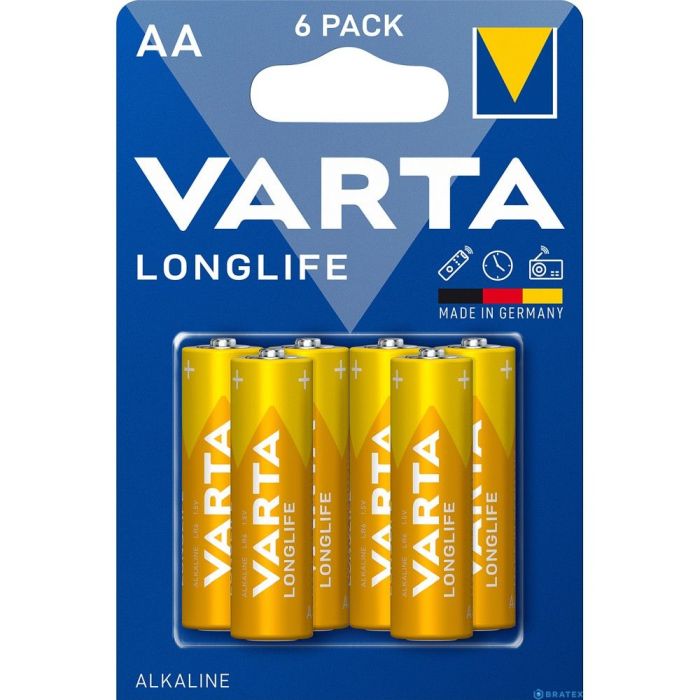 VARTA R6 alkalické batérie (AA) Longlife 6ks