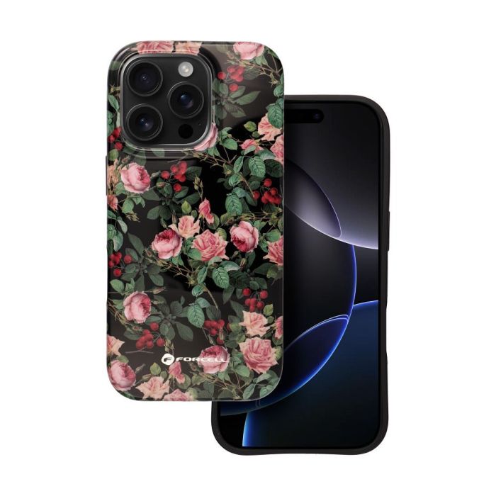 FORCELL F-PROTECT Mirage case compatible with MagSafe for IPHONE 16 PRO MAX rose drama