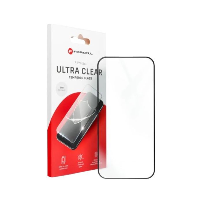 Forcell Ultra Clear Glass Apple iPhone 16 Pro black
