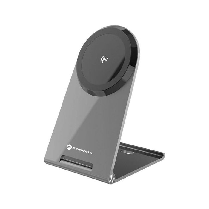FORCELL F-ENERGY Flip Charge Qi2 15W MagSafe silver