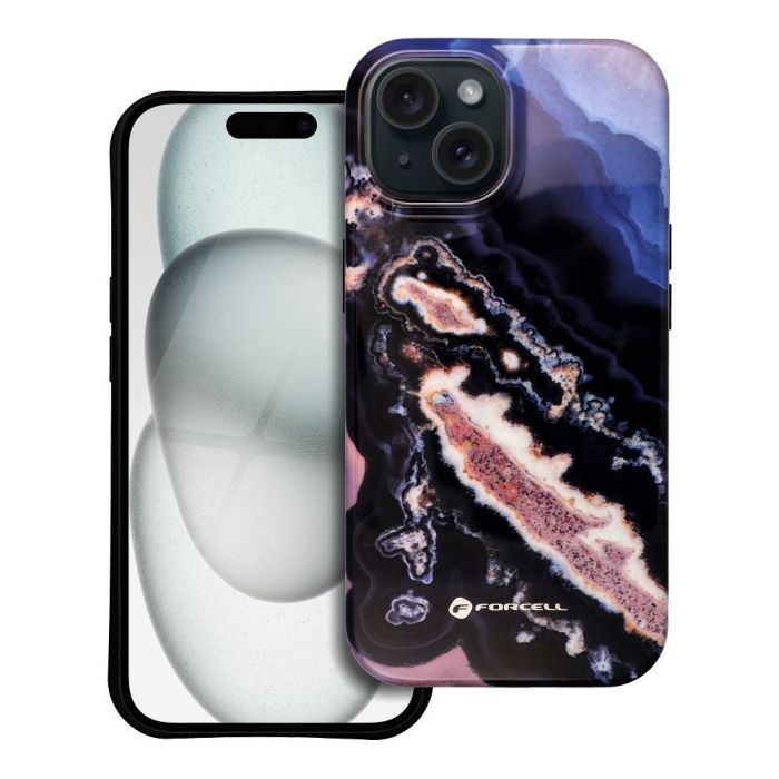 FORCELL F-PROTECT Mirage, Military Drop-Tested case compatible with MagSafe for IPHONE 15 gold island