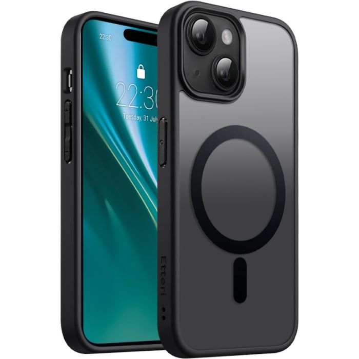 Obal Etteri Matt Mag case Apple iPhone 16 Plus black