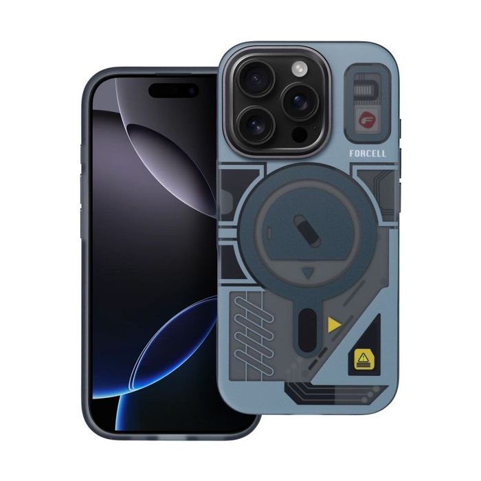 Obal FORCELL F-PROTECT Levels with Dual Layer 4D technology, Miliatry Drop Tested, MagSafe, Apple iPhone 16 Pro cyber grey