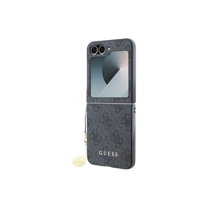 Obal Guess 4G Charm Samsung Galaxy Z Flip6 5G F741 GUHCZF6GF4GGR Grey