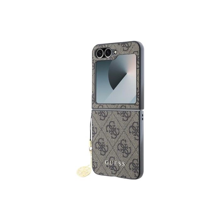 Obal Guess 4G Charm Samsung Galaxy Z Flip6 5G F741 GUHCZF6GF4GBR Brown