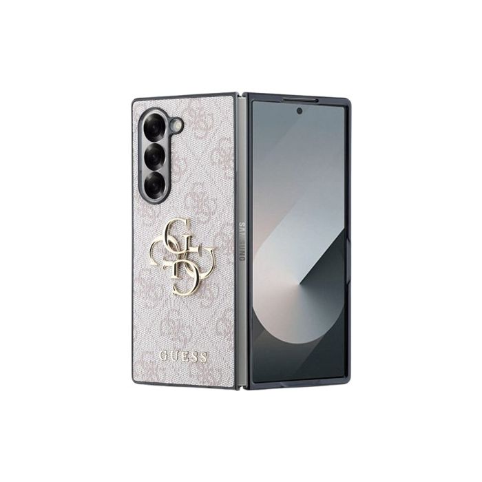 Obal Guess PU 4G Metal Logo Samsung Galaxy Z Fold6 5G F956 GUHCZFD64GMGPI Pink