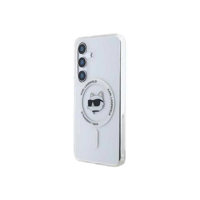 Obal Karl Lagerfeld IML Choupette Head MagSafe Samsung Galaxy S25+ 5G S936 KLHMS25MHLSCHH Transparent