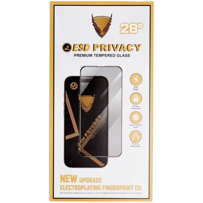 Ochranné sklo OG Premium Privacy Glass Xiaomi Redmi Note 14 Pro+ 5G čierne