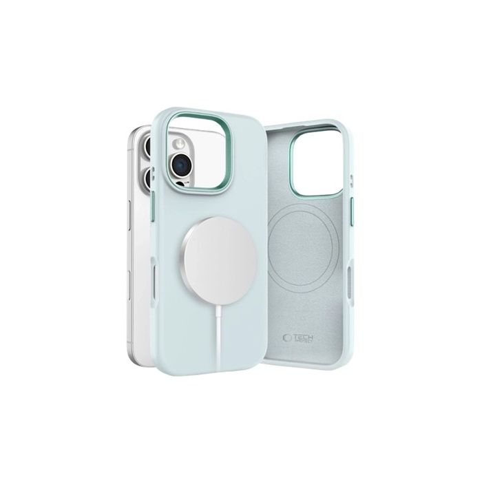 Obal Tech-Protect Silicone Pure MagSafe Apple iPhone 16 Pro Max Sky Blue