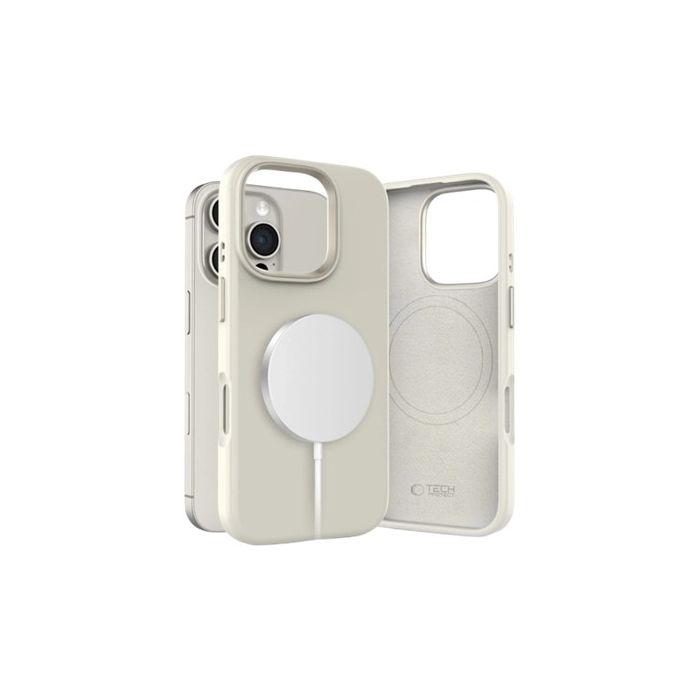 Obal Tech-Protect Silicone Pure MagSafe Apple iPhone 16 Pro Max Cosmic Latte