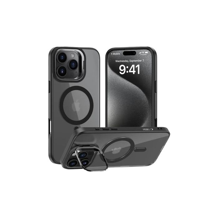 Obal Tech-Protect Magstand MagSafe Apple iPhone 16 Pro Matte Black