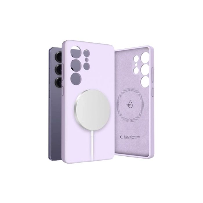 Obal Tech-Protect Liquid Silicone MagSafe Samsung Galaxy S25 Ultra 5G S938 Mauve