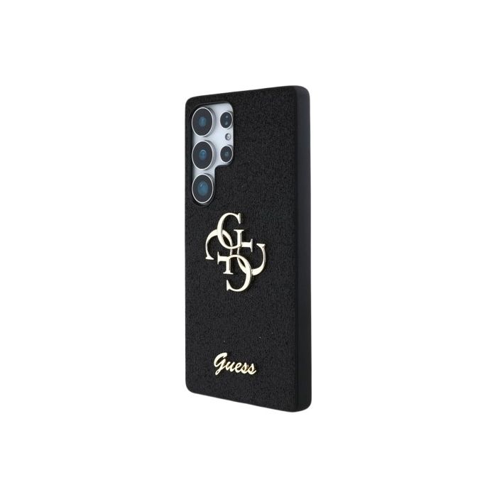 Obal Guess PU Fixed Glitter 4G Metal Logo Samsung Galaxy S25 Ultra 5G S938 GUHCS25LHG4SGK Black