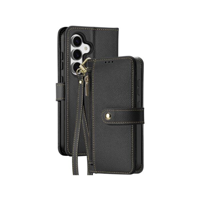 Obal Dux Ducis Lawa Leather Case Detachable Magnetic Wallet Samsung Galaxy S25 5G S931 Black