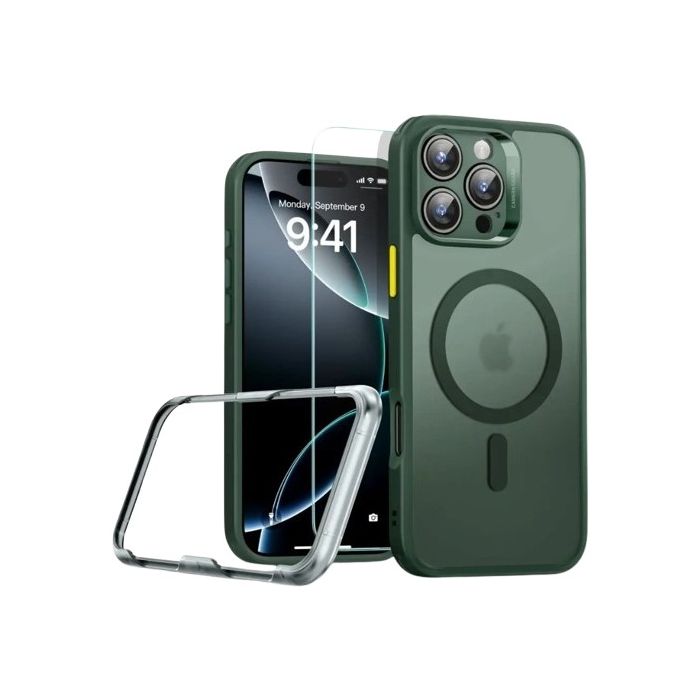 Obal ESR Classic Pro Set Halolock MagSafe Apple iPhone 16 Pro Frosted Green