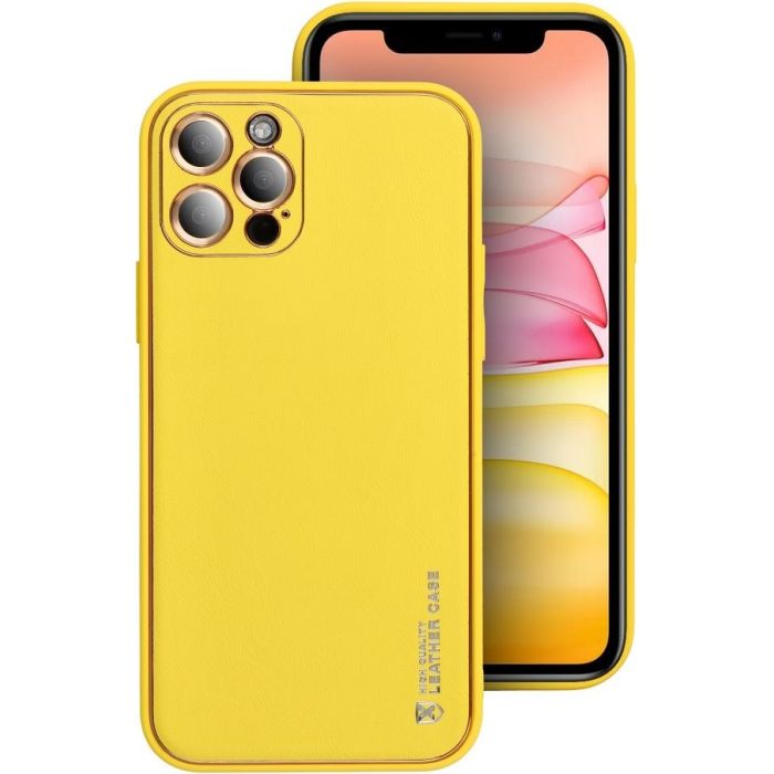 Obal LEATHER Case Samsung Galaxy A55 5G A556 yellow